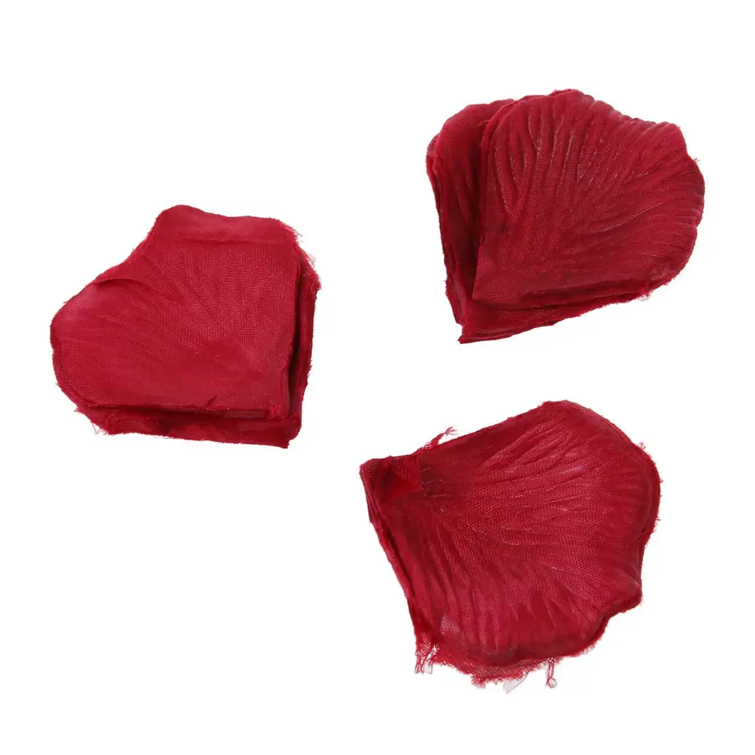 

300pcs Fabric Rose Petals Flower Favors for Wedding Party Decoration Red