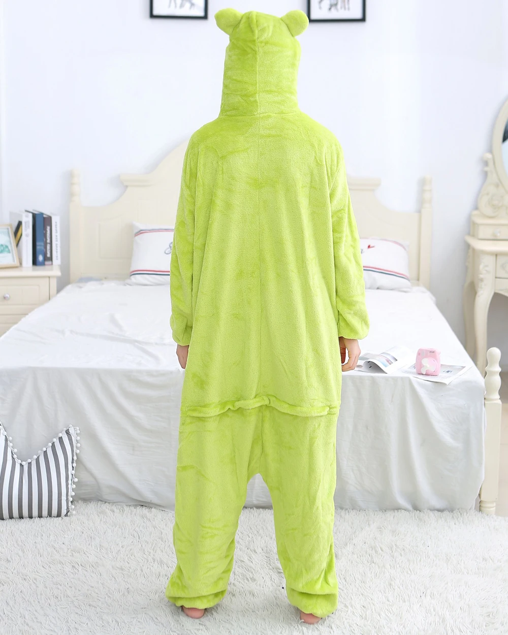 Adults Animal Onesies Frog Pajamas Sets Sleepwear Women Men Winter Unisex Festival Cosplay Costumes Kids Cartoon Flannel Pajamas