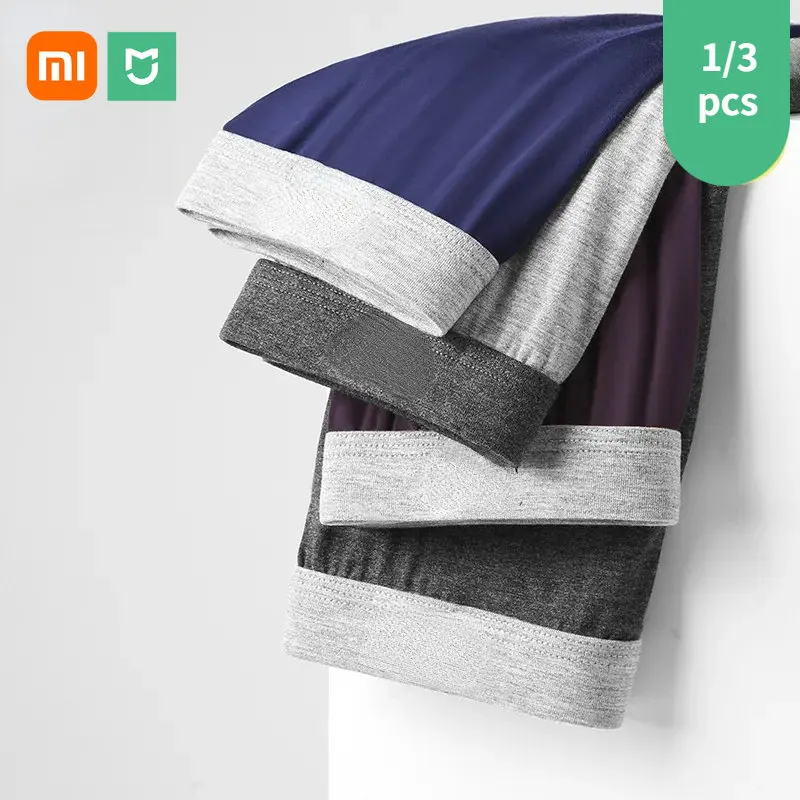 

Xiaomi Mijia 1/3pcs Men's Panties Graphene Men Underwear Panty Boxer Shorts Antibacterial Modal Ropa Interior Hombre Breathable