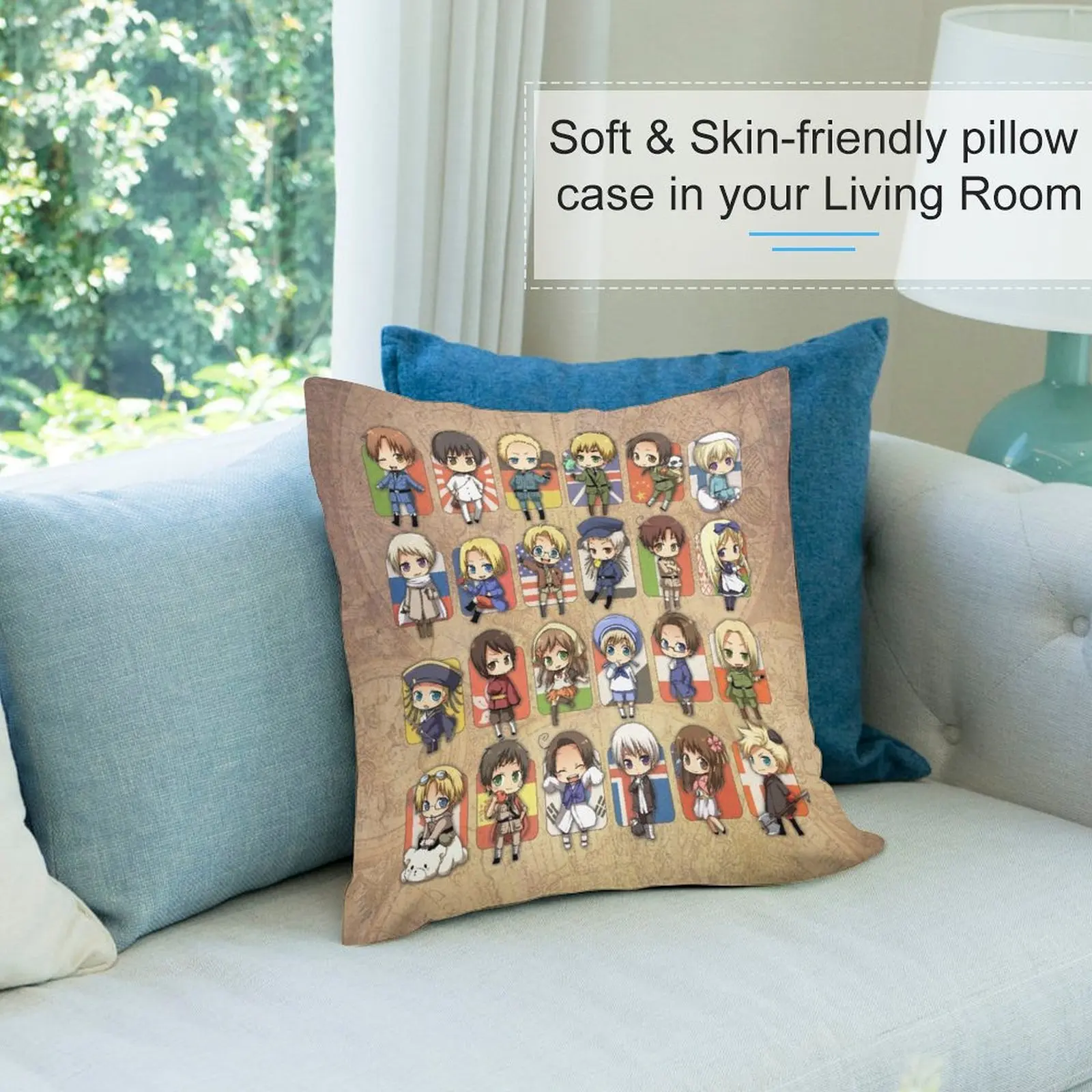 Комплект наволочек для диванных подушек Hetalia Group