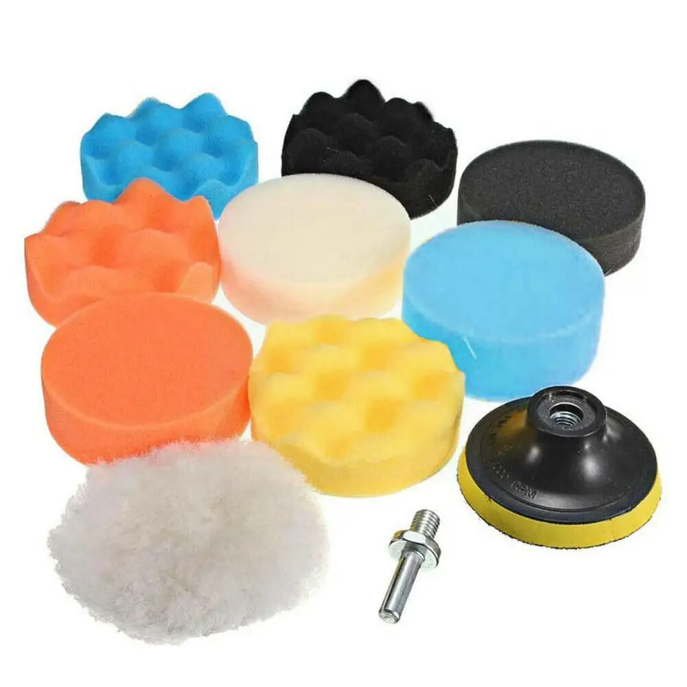 

8 7-inch Sponge Polishing And Waxing Pad Kit, Good Quality, Used For Automobile Tool Polishing Automobile Polishing Wax Spo B3n5