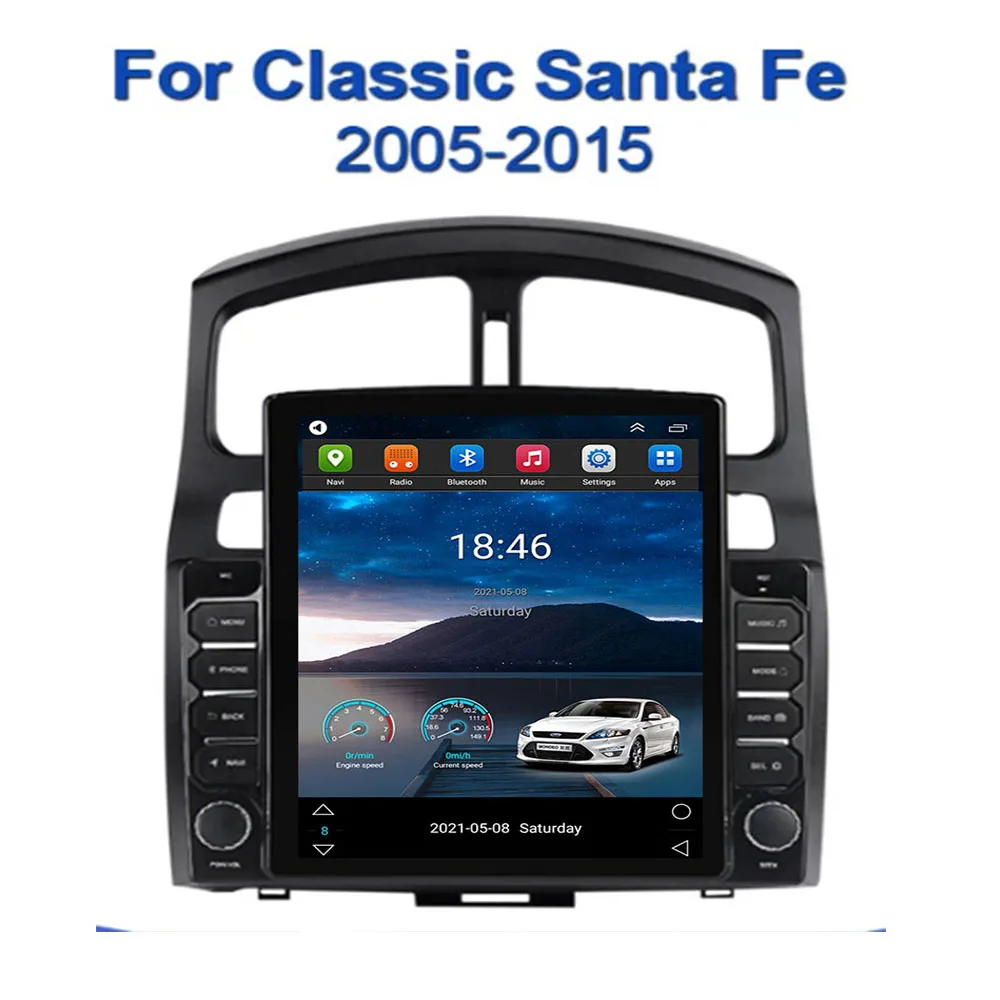 

9.7" Android 12 For Hyundai Classic Santa Fe 2005-2015 Tesla Type Car Radio Multimedia Video Player Navigation GPS RDS no dvd