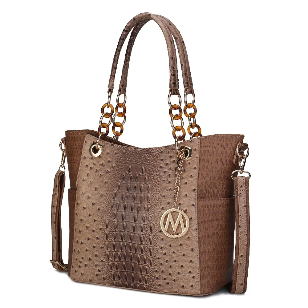

Tote Bags for Women Miriam Vegan Leather Women's Signature Tote Handbag By Mia K. - Tan Luxury Bag Woman Purse Handbags Female
