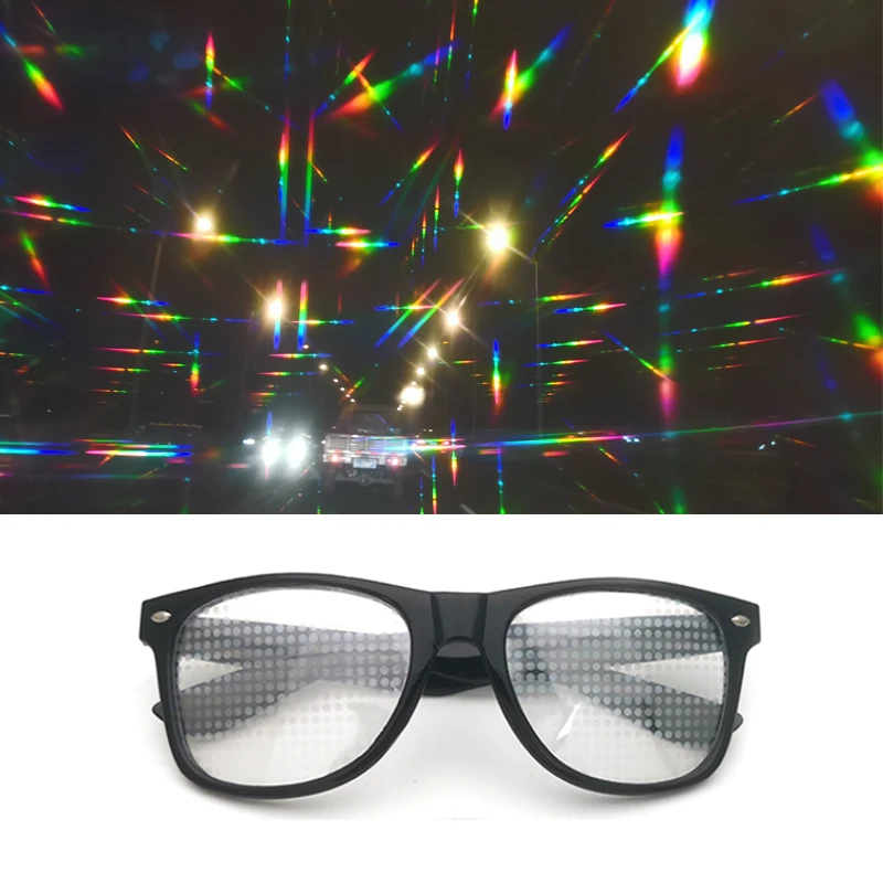 2021 Phoenix Ultimate Diffraction Glasses-3D призматический эффект EDM Радужный стиль Rave Frieworks Starburst