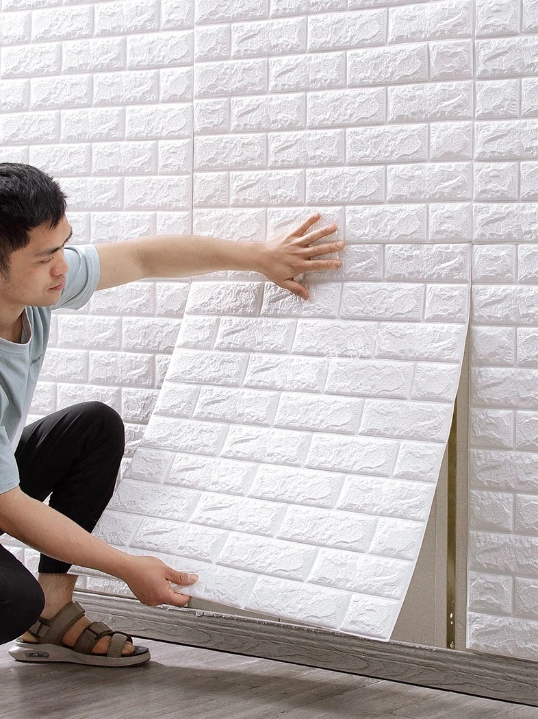 

Настенные 3D наклейки для ванной комнаты, кухонные водонепроницаемые наклейки для плитки, самоклеящиеся настенные бумаги, домашний декор