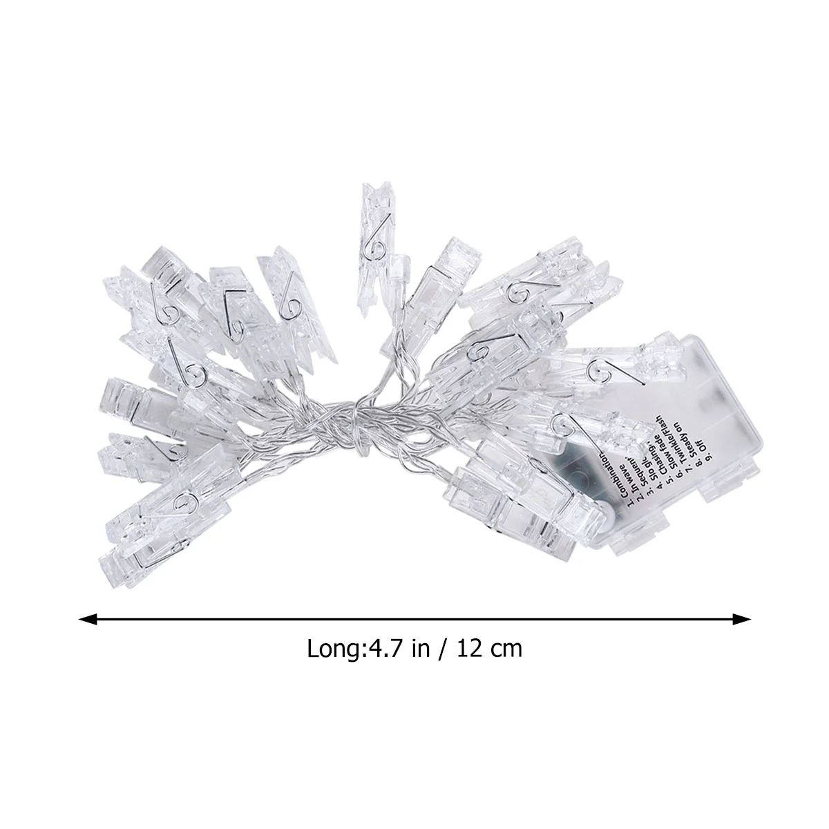 BZ1202 8-режимные гирлянды с фотоклипом 20 светодиодных гирлянд сказочный светильник