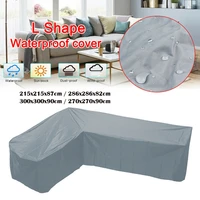 waterproof dustproof garden l shape furniture cover table chair protective case outdoor rainproof l shaped corner sofa cover
