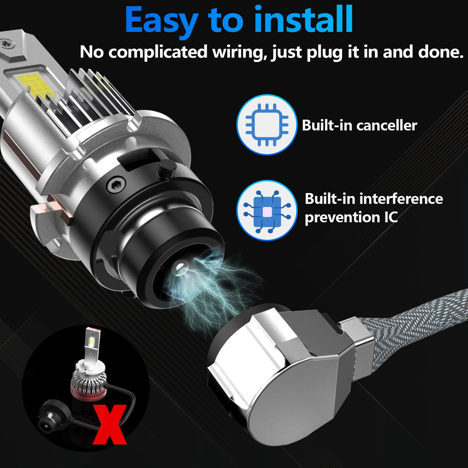 Fenikso D2S/D2R светодиодные фары для автомобилей 12 в 35 Вт 6500K 2 шт.