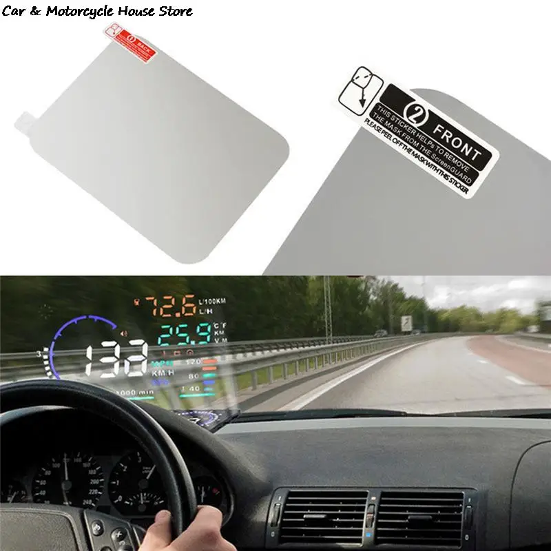 

1 Pc Beschermende Reflecterende Screen Verbruik Overspeed Display Auto Styling Auto Hud Reflecterende Film Head Up Display