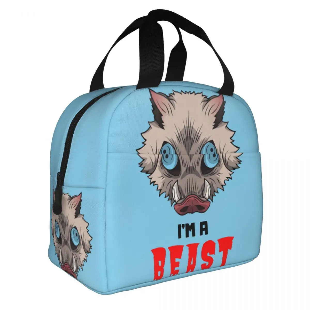 

I'm A Beast Hashibira Inosuke Insulated Lunch Bags Large Demon Slayer Anime Lunch Container Thermal Bag Lunch Box Work Travel