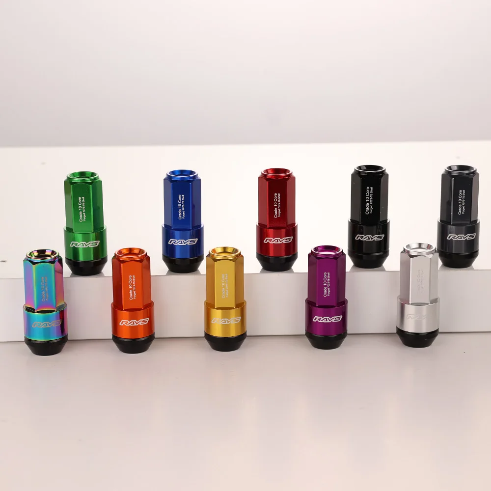 19 шестигранные лучи два в одном, боковая фиксирующая гайка, колесная гайка, гайка, длина 58 мм, m12x1, 5 m12x1, 25 M14x1, 5 с алюминиевым + стальным покрытием