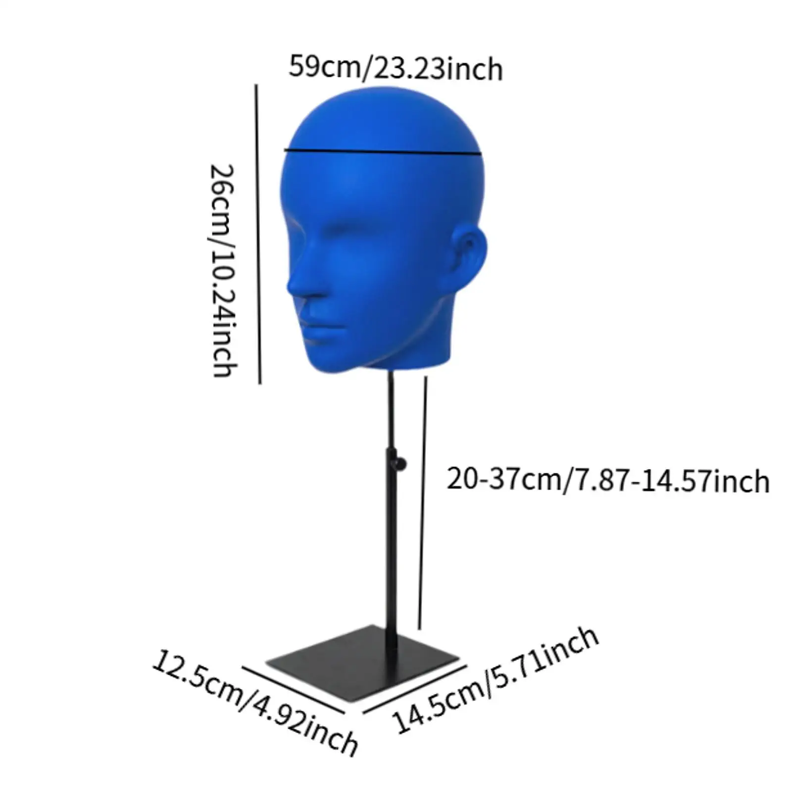Мужской манекен голова шляпа парик витрина настольная многоцелевая современная