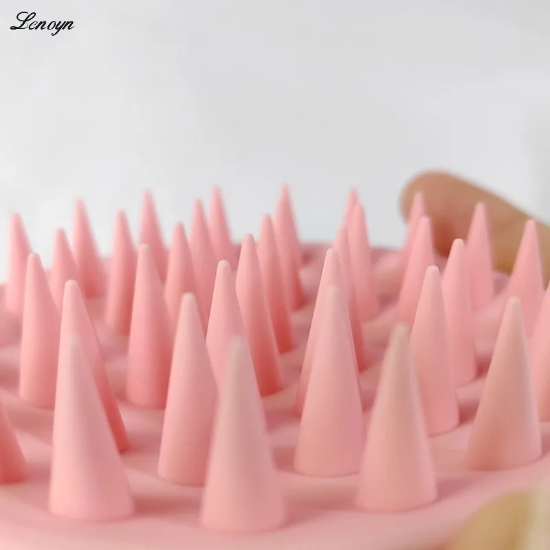 

Lenyon Pure Silicone Shampoo Brush Massage Comb For Removing Dandruff Relieving Itching Activating Meridians And Veins Comb