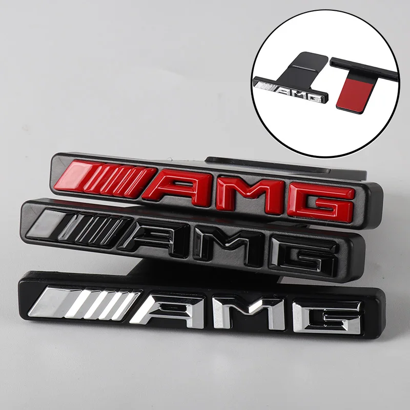 3D ABS автомобильный значок AMG эмблема на переднюю решетку наклейка авто украшение