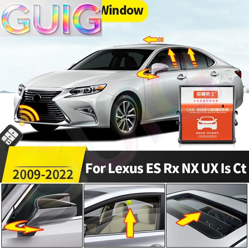 Фото Для Lexus ES, RX, NX, UX, IS, CT 2009-2022 годов выпуска: Аксессуар для автоматического закрытия окон и складывания зеркал 450h, 350h, 350, 400h, 300h, 200, 450 №1
