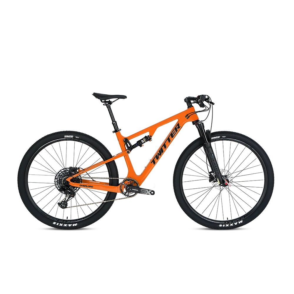 

Горный велосипед TWITTER OVERLORD мужской, семейный набор, масляный тормоз MT200, двойной амортизатор, углеродное волокно
