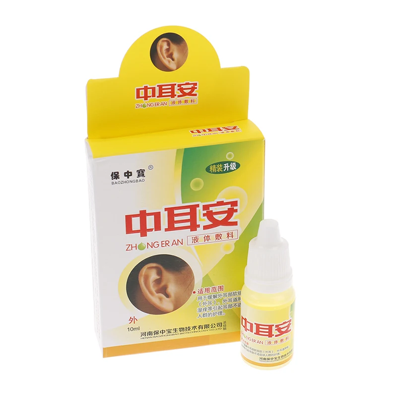 Chinese Herbal Medicine Ear Drops Earwax Remover Drops Ear Cleansing ...