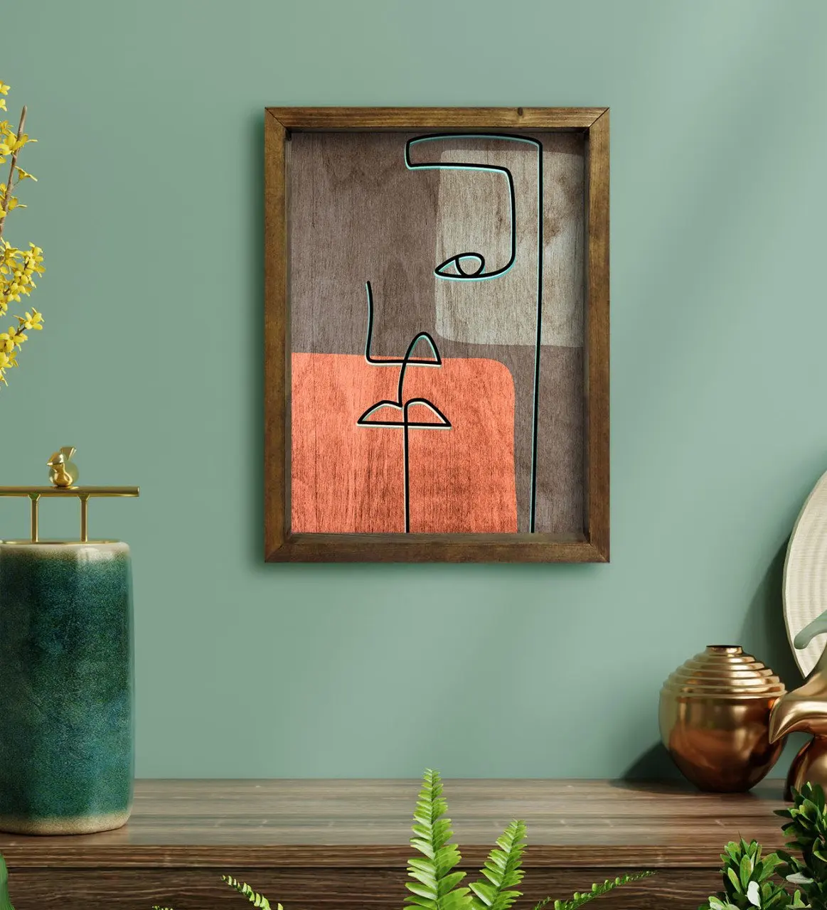 

BK дома Picasso Стиль дизайн натурального дерева защелка Tablo-7