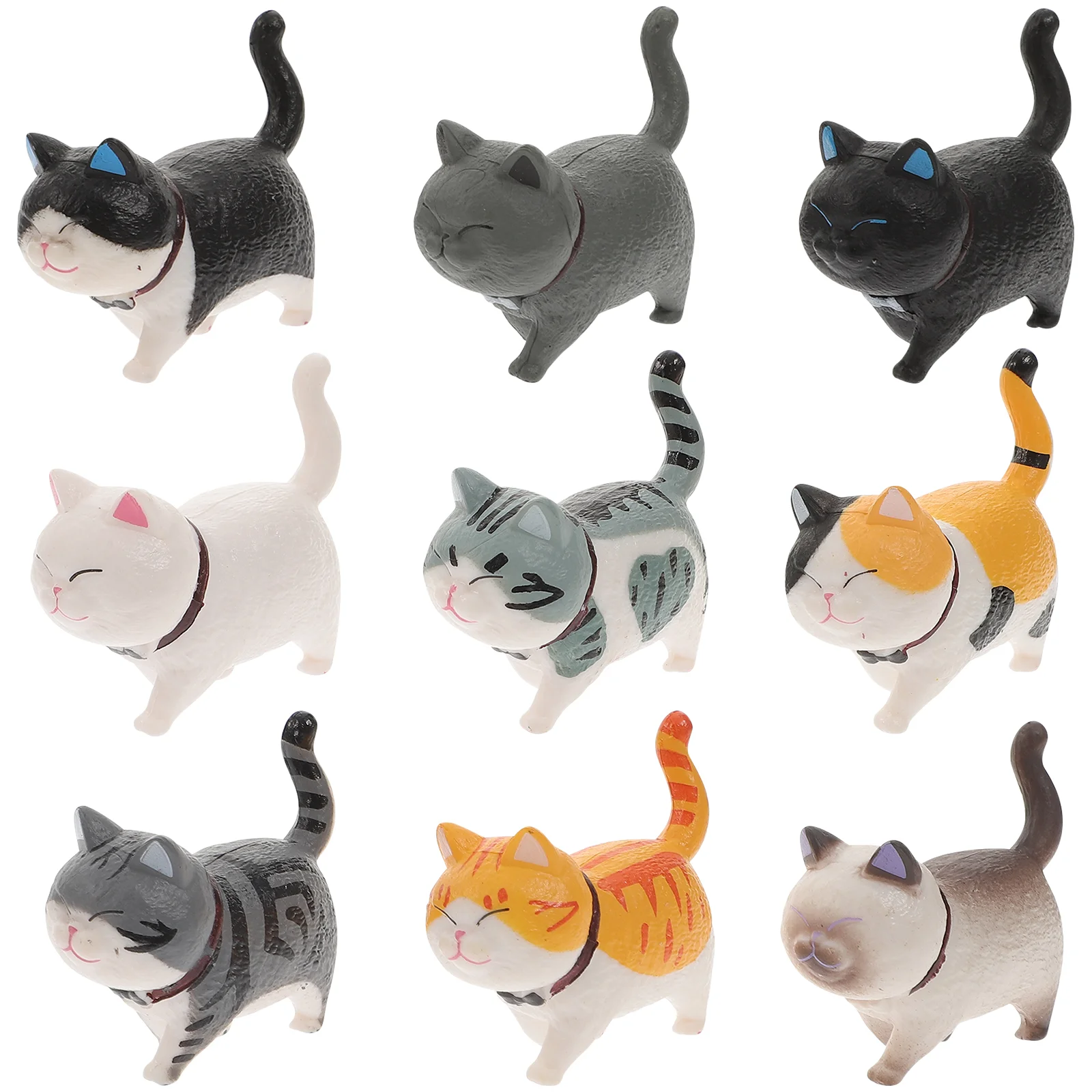 

Cat Mini Miniature Animal Figurines Landscape Statue Kitten Micro Cake Figures Figurine Toys Garden Decoration Figure Ornament