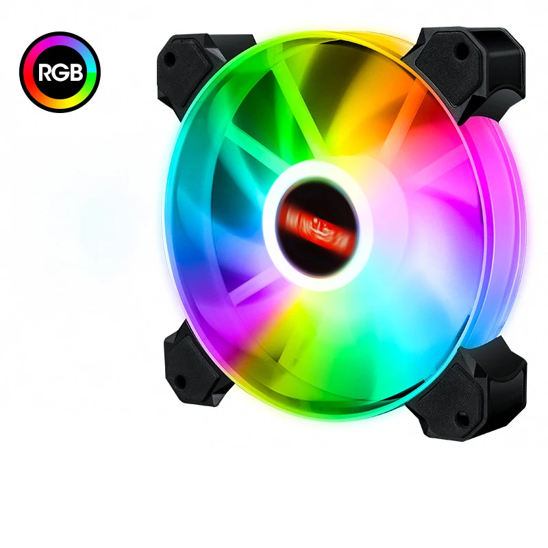 

DIY game player computer matching LED cooling fan RGB single product remote control configuration kit fan optional purchase