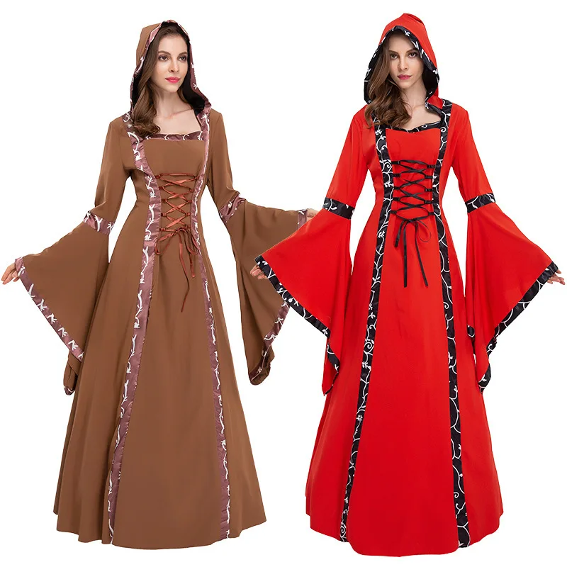 

Medieval Nobility Retro Court Dress Adult Halloween Dress Stage Costume Carnival Party Performance Daily Uniform