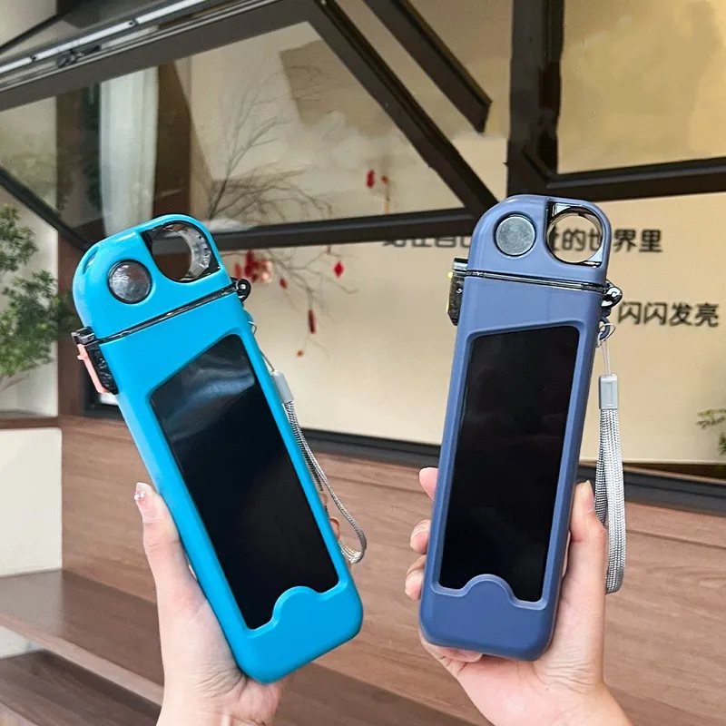 

Милая портативная пластиковая соломенная бутылка для воды для взрослых с высоким уровнем сопротивления падению, простая бутылка для воды, прямоугольная чашка, бутылка для воды