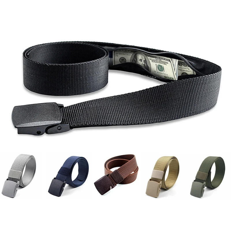 

Travel Cash Anti Theft Belt Waist Bag Women Portable Hidden Money Strap Belt Wallet Waist Pack Men Secret Hiding Belt 120cm