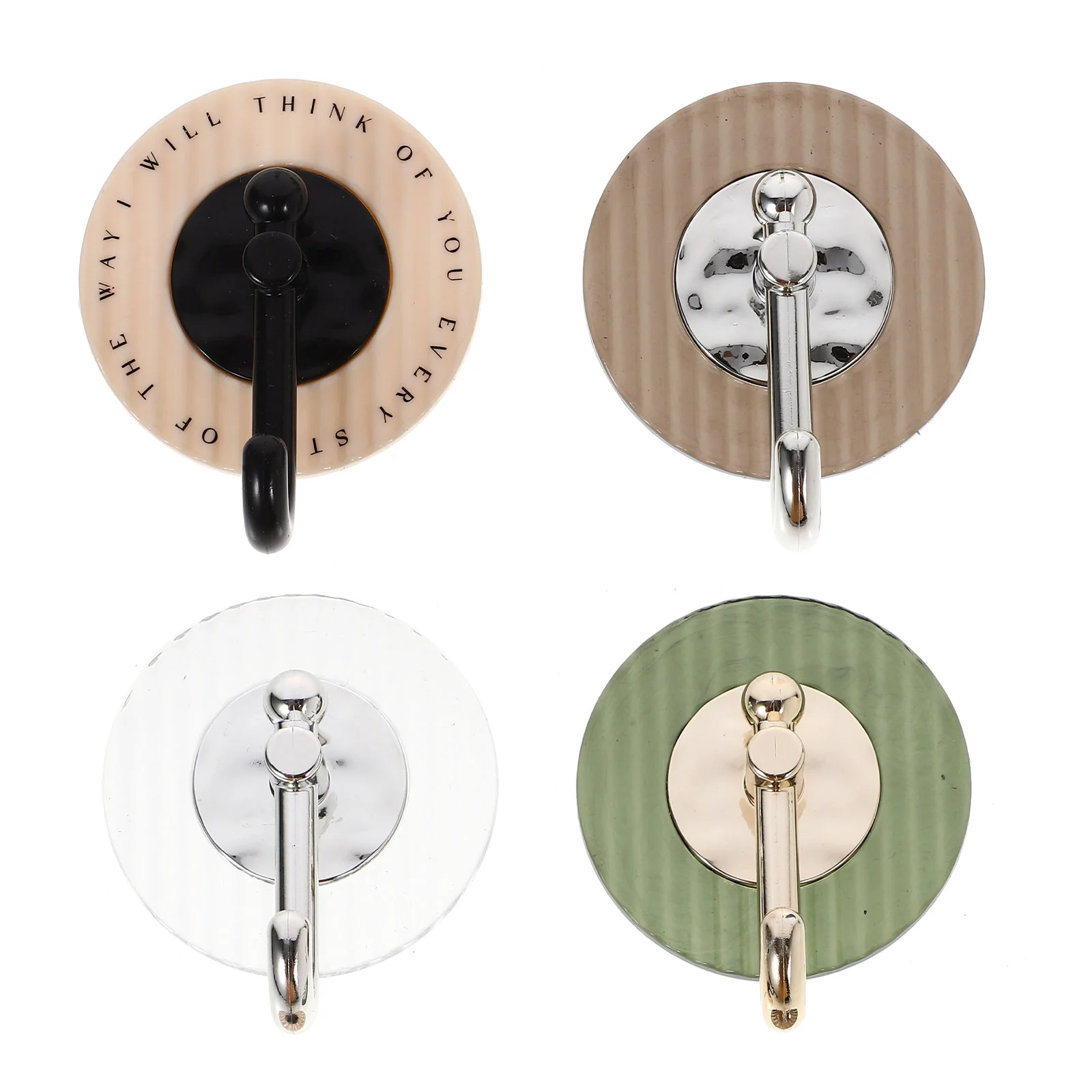

4 Pcs Home Wall Hook Small Hooks Hat Hanger Mount Plastic Hangers Decorate Key Decorative