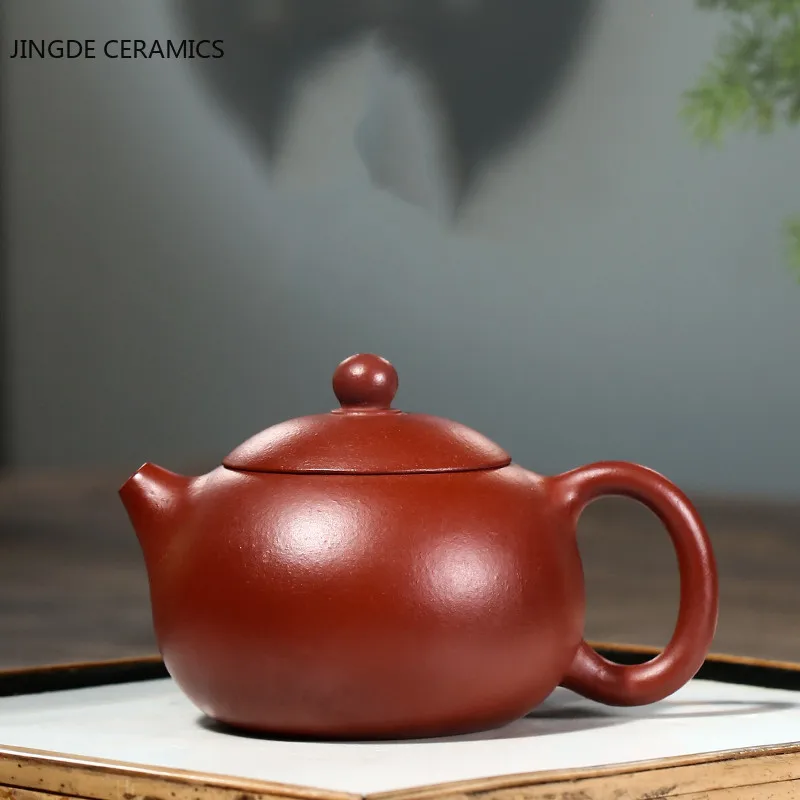 

Chinese Filter Kettle Handmade Yixing Purple Clay Teapots Raw Ore Dahongpao Household Tea Sets Accessories Xishi Tea Pot 150ml