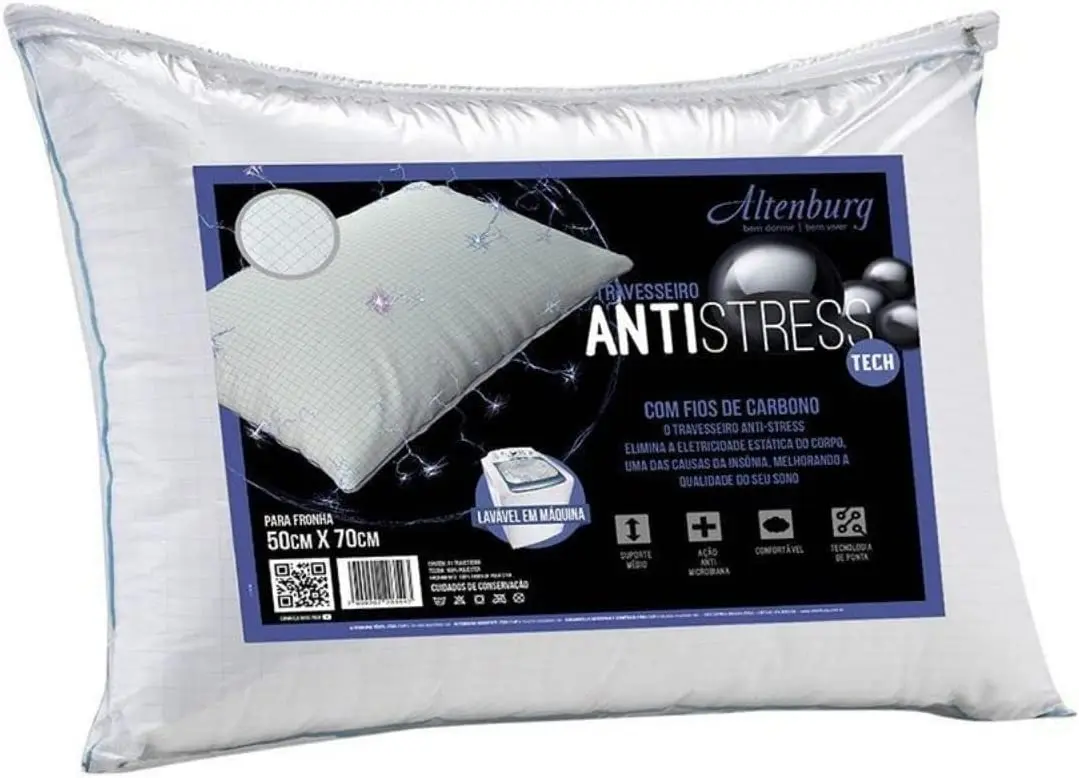 

Pillow Antistress 50 x 70 cm White - SPA Massage Pillow Partition To Help Sleep and Protect The Neck