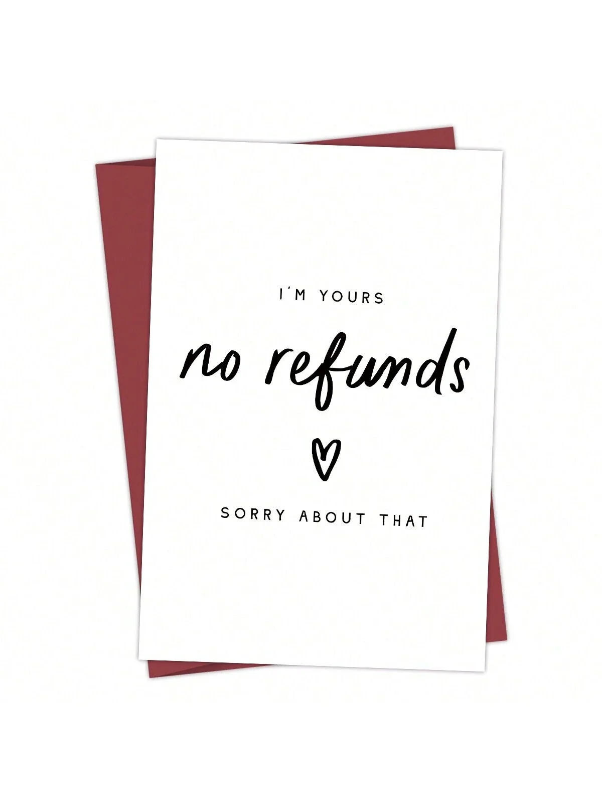 1 шт. юбилейная открытка I'M Yours No Refunds забавная для него шутка парня подруги Hus