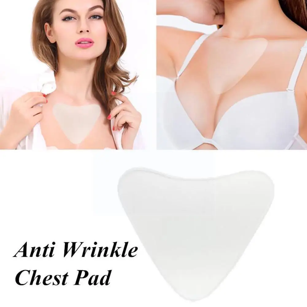 

Silicone Anti Wrinkle Patches For Chest Lift Tapes Pads Necklift & Checklift Reusable Chest Skin Wrinkle Remover Pad Sticke H8l2
