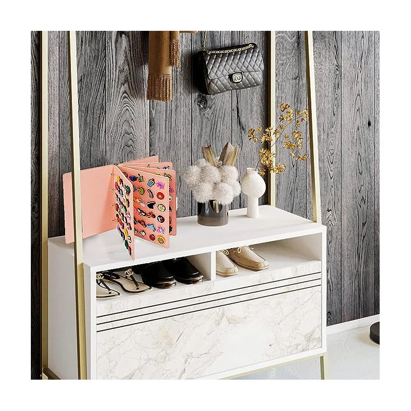 Войлочная книжка для хранения обуви Цветочная сумка коробка обувная пряжка