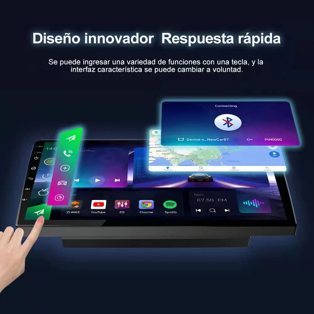 HD мультимедийный 9 дюймовый автомобильный стерео радио android GPS carplay/Авто 4G AM/RDS/DSP