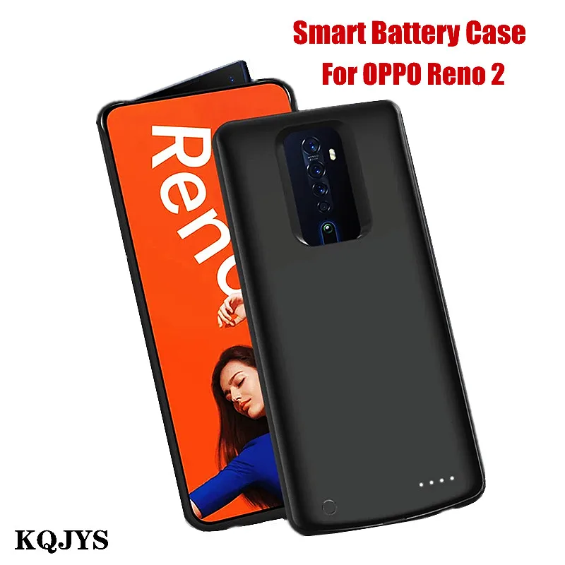 

KQJYS 6800 мАч чехол для внешнего аккумулятора для OPPO Reno 2 Чехол для аккумулятора портативный смарт-чехол для зарядки аккумулятора чехол для Reno 2 ...