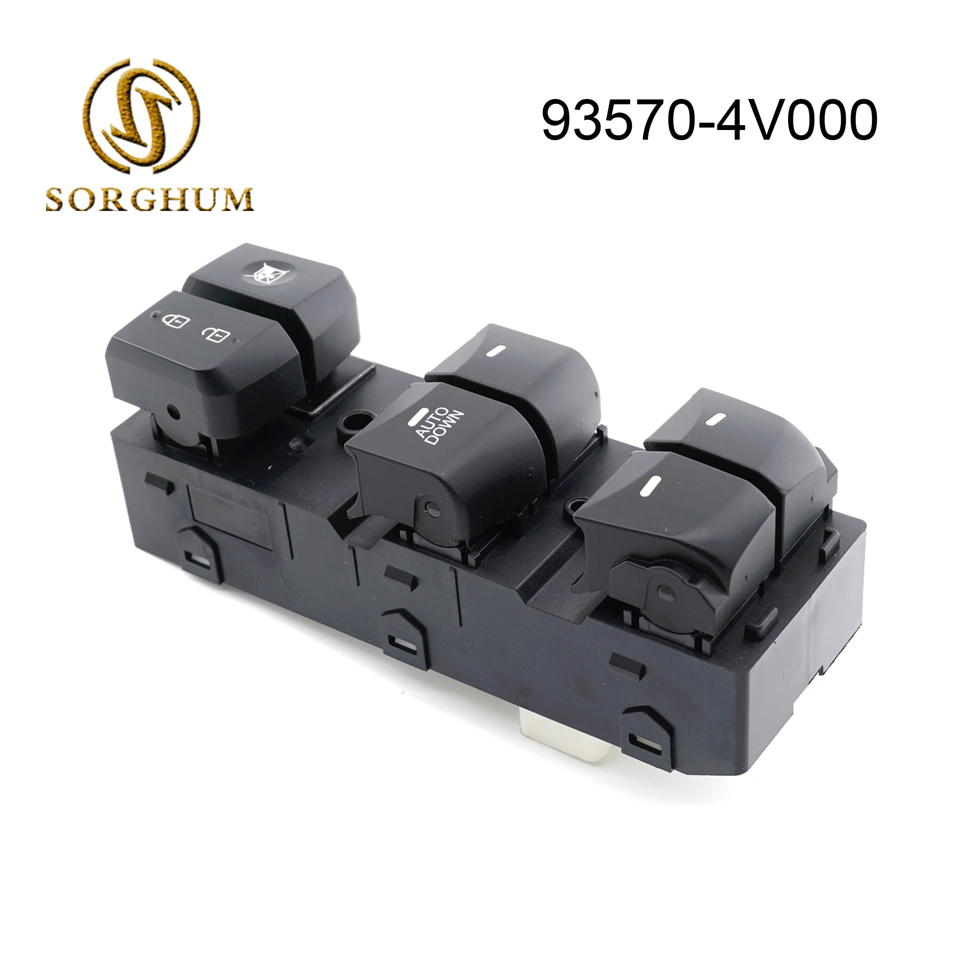 

Sorghum Black Electric Power Window Master Control Switch For Hyundai Elantra Lang Move 2012-2016 93570-4V000 93570-3X032RY