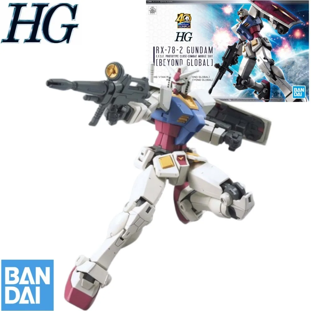 

Bandai Gundam Beyond Global RX-78-2 HG 1/144 Anime Counterattack To The Action Figures Assembly Model Game Pvc Kit Toys for Gift