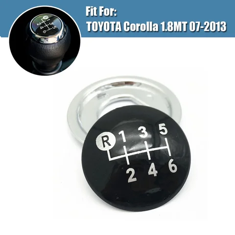 Для TOYOTA Corolla 1.8MT 2007-2013/RAV4 AVENSIS YARIS D4D URBAN ALTIS SCION ручка переключения передач, эмблема, крышка, декор, автомобильные аксессуары