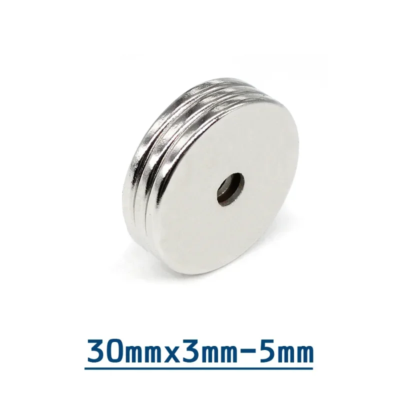 1/2/5/10/15/20/30 шт. 30 х3-5 круглые мощные магниты х3 мм отверстие 5 Х5 диск потайной