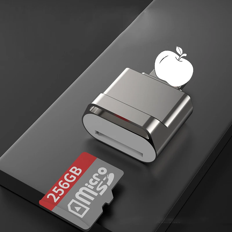 

OTG адаптер Mini Micro SD TF кардридер для iOS 14 13 12 и выше система внешний кардридер памяти для iPhone 13 12 11 Pro Max 8