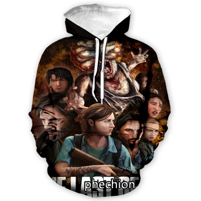 Модные мужские/женские толстовки phechion THE Last Of Us с 3D принтом Спортивная модная