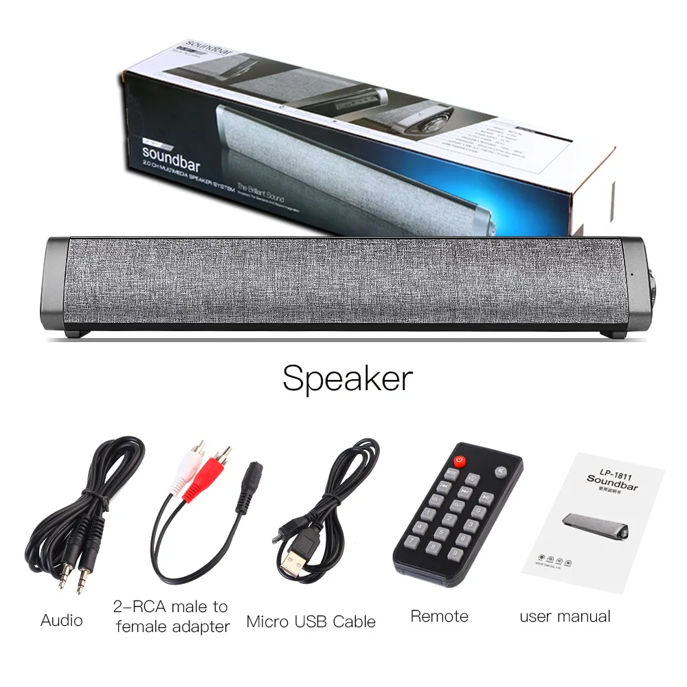 Bluetooth 5 0 Soundbar проводной беспроводной домашний кинотеатр TV треугольный динамик