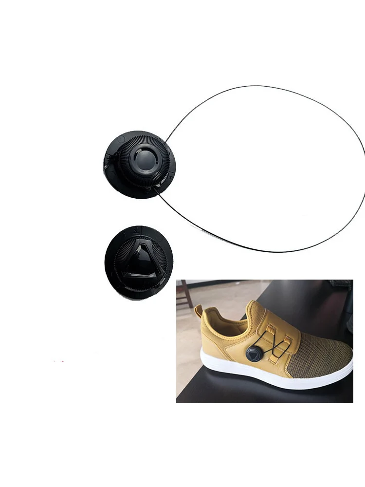 Dog Carrier Accessory Baby Rotating Buckle Shoe Kit Rotating Parts Automatic Buckle Lazy Shoelace No Need to Tie Shoelace Button