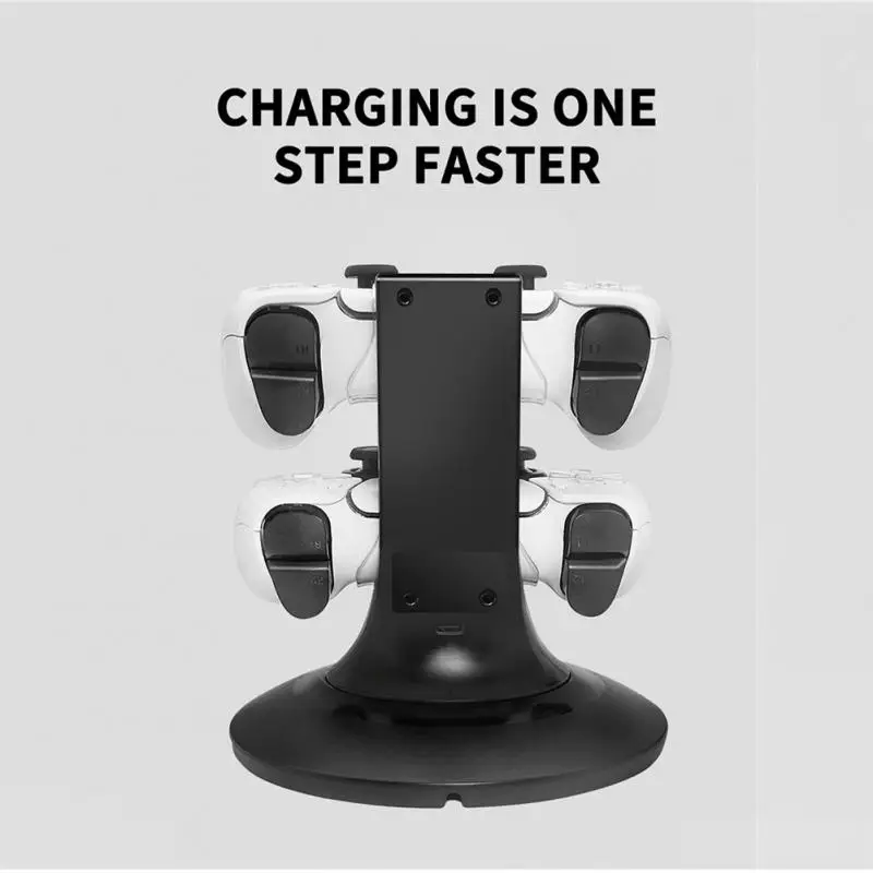 

2ainput Horizontal Charger Easy Connection Charging Base Dual Charger Electronic Equipment Typec Wireless Controller 5v Mini