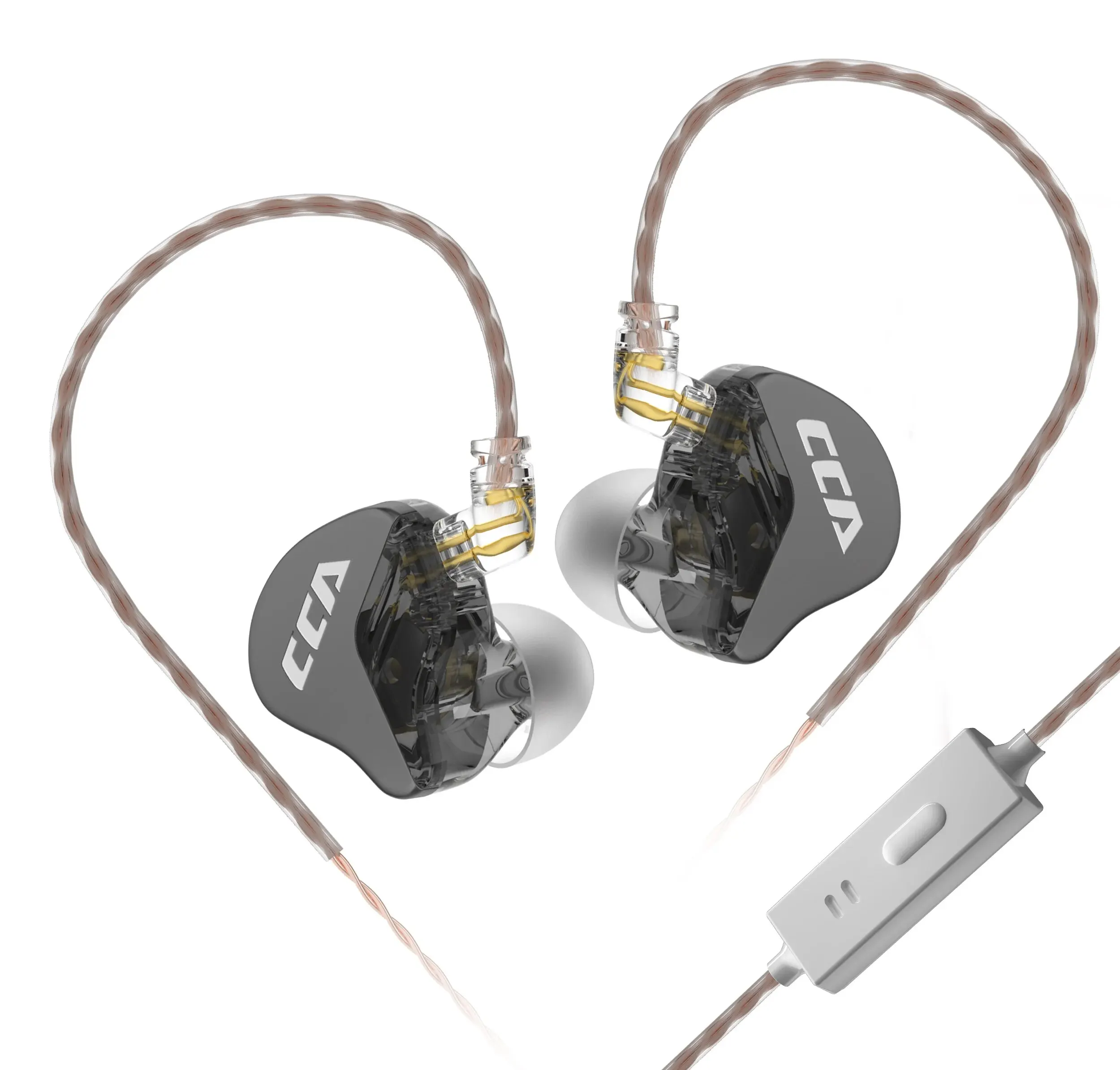 Микрофон CCA CRA In Ear Przewodowy zestaw słuchawkowy HiFi Monitor Słuchawki Wiszące z redukcją szumów KZ ZEX Pro NRA CA 4Sport Gamer