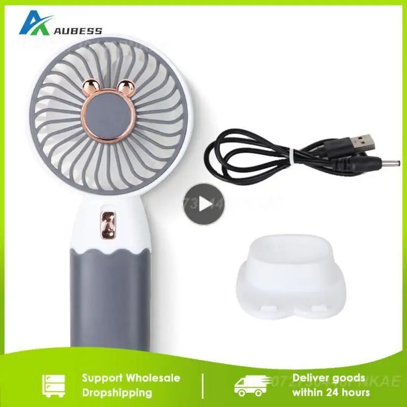 

1~10PCS Handheld Electric Fan New Mini Fan Usb Charging Silent Small Electric Fan Student Portable Summer
