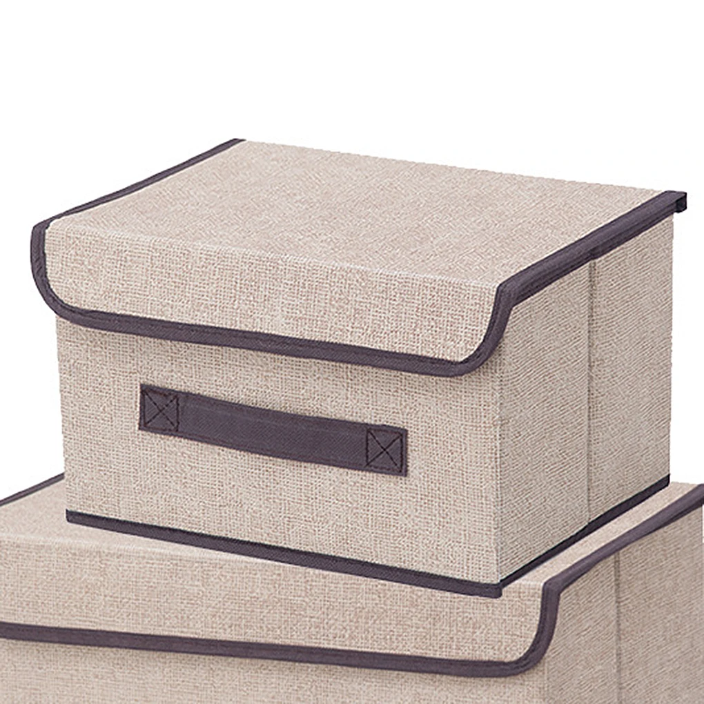 

Home Fabric Folding Storage Box Foldable Multi-purpose Clothing Organizer Portable Non-woven Bust-proof Box