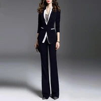 womens suits blazers temperament waist two piece suit coat pants ladies work casual temperament professional wear