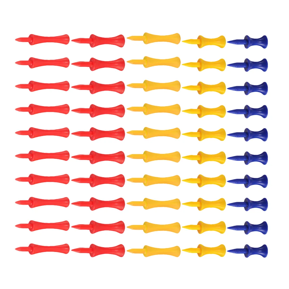 

50pcs Plastic Golfs Holders Professional Golfs Tees Golfing Supplies (Random Color)