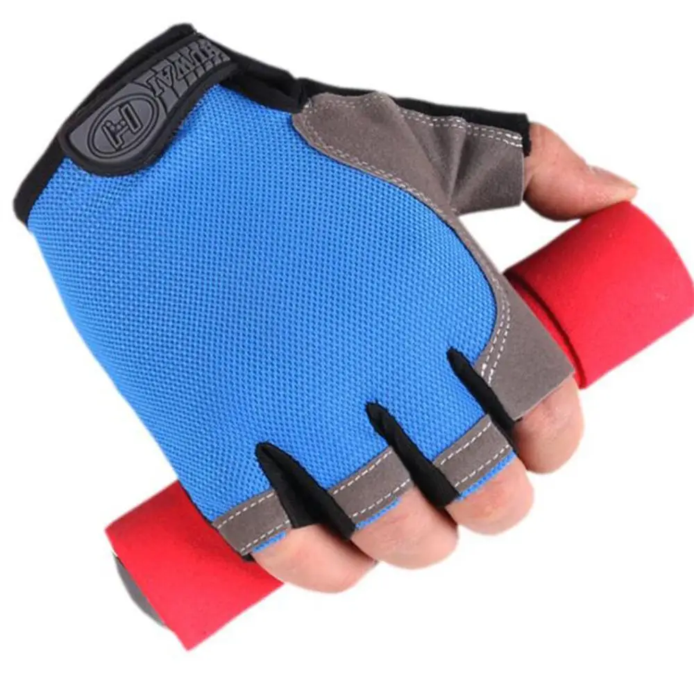 

1Pair Summer Breatherable Cycling Gloves Half Finger Gloves for Motorcycle Dumbbell Cycling Exercise Shockproof Bike Gloves